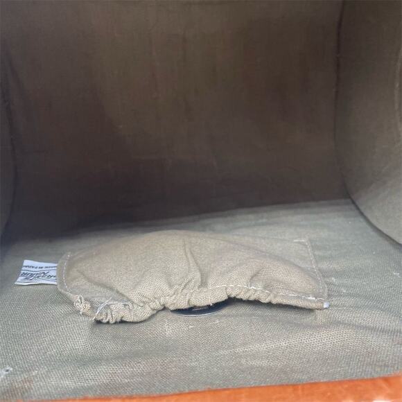 Vintage Tooled Leather Top Handle Handbag Tan Women's Purse Made In Vegas - Picture 14 of 15